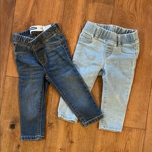 Kids Denim Jeans Set - Blue and Light Blue